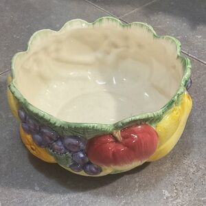 Fitz and Floyd Multicolor Fruit Bowl